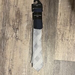 Shaquille O'Neal Silver Checkered Men's Tie